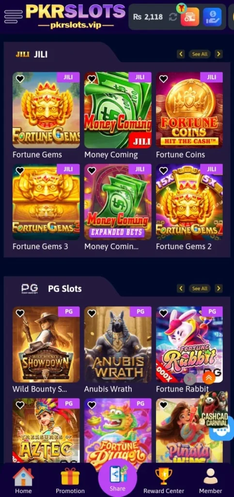 PKR Slots Com